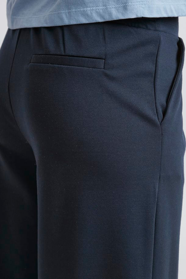 Kate Wide Trousers Total Eclipse Ichi