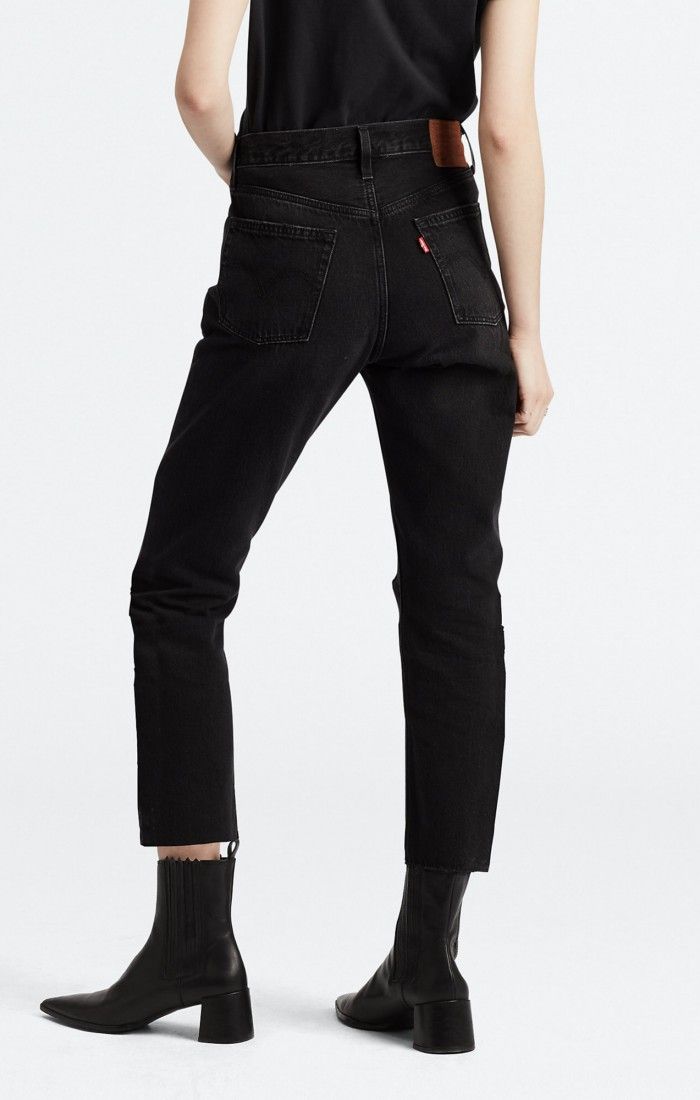 501 Crop Black Sprout Levi's Jeans