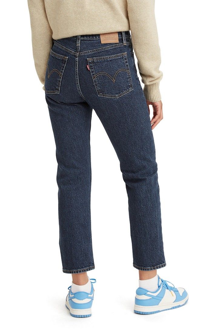 Levi's Dark Stone Salsa Wedgie Straight Jeans